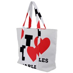 I Love Charles  Zip Up Canvas Bag by ilovewhateva