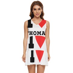 I Love Thomas Tiered Sleeveless Mini Dress by ilovewhateva