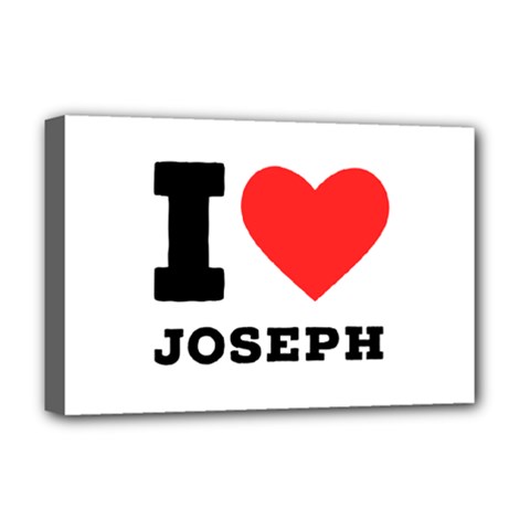 I Love Joseph Deluxe Canvas 18  X 12  (stretched) by ilovewhateva