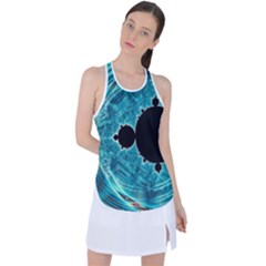 Fractal Abstract Background Racer Back Mesh Tank Top by Ravend