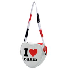 I Love David Heart Shoulder Bag by ilovewhateva