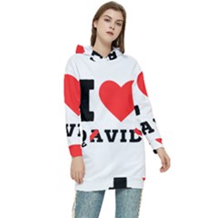 I Love David Women s Long Oversized Pullover Hoodie by ilovewhateva