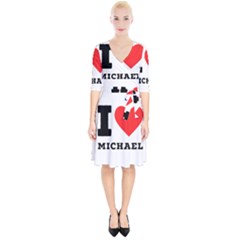 I Love Michael Wrap Up Cocktail Dress by ilovewhateva