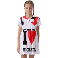 I Love Michael Kids  Asymmetric Collar Dress by ilovewhateva