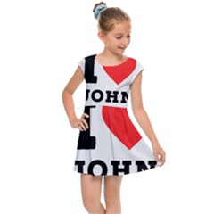 I Love John Kids  Cap Sleeve Dress by ilovewhateva