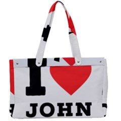 I Love John Canvas Work Bag by ilovewhateva