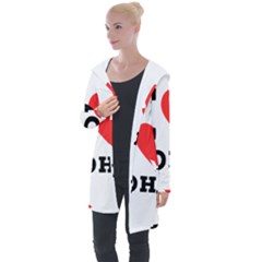 I Love John Longline Hooded Cardigan by ilovewhateva