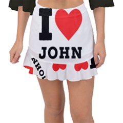 I Love John Fishtail Mini Chiffon Skirt by ilovewhateva