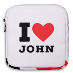 I Love John Mini Square Pouch by ilovewhateva