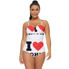 I Love John Retro Full Coverage Swimsuit by ilovewhateva