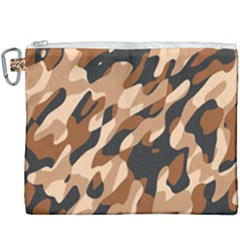 Abstract Camouflage Pattern Canvas Cosmetic Bag (xxxl) by Jack14