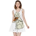 Cat Playing The Violin Art Inside Out Reversible Sleeveless Dress View3