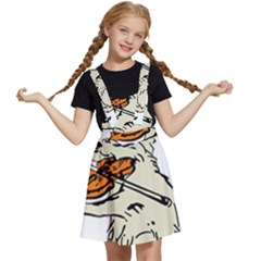 Cat Playing The Violin Art Kids  Apron Dress by oldshool