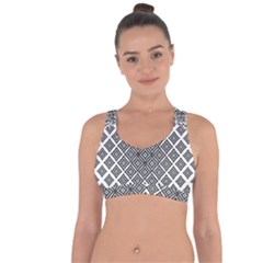 Background-pattern-halftone-- Cross String Back Sports Bra by Semog4