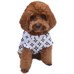 Star-curved-pattern-monochrome Dog T-shirt by Semog4