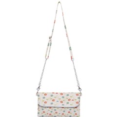 Floral-pattern-wallpaper-retro Mini Crossbody Handbag by Semog4