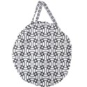 Ellipse-pattern-ellipse-dot-pattern Giant Round Zipper Tote View2