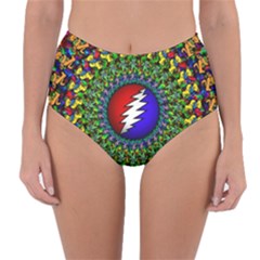 Grateful Dead Reversible High-waist Bikini Bottoms by Semog4