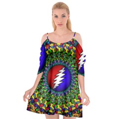 Grateful Dead Cutout Spaghetti Strap Chiffon Dress by Semog4