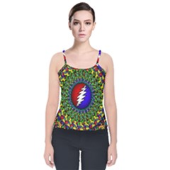 Grateful Dead Velvet Spaghetti Strap Top by Semog4