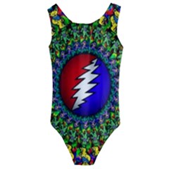 Grateful Dead Kids  Cut-out Back One Piece Swimsuit by Semog4