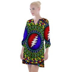 Grateful Dead Open Neck Shift Dress by Semog4