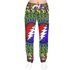 Grateful Dead Women Velvet Drawstring Pants by Semog4