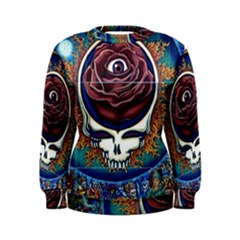 Grateful Dead Skull Rose Women s Sweatshirt by Semog4