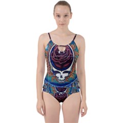 Grateful Dead Skull Rose Cut Out Top Tankini Set by Semog4