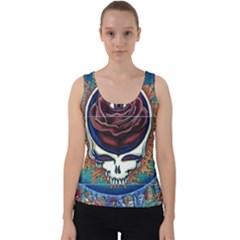 Grateful Dead Skull Rose Velvet Tank Top by Semog4