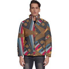 Pattern Accordion Men s Puffer Bubble Jacket Coat