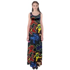 Grateful Dead Pattern Empire Waist Maxi Dress by Semog4