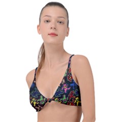 Grateful Dead Pattern Knot Up Bikini Top by Semog4