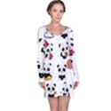 Playing Pandas Cartoons Long Sleeve Nightdress View1