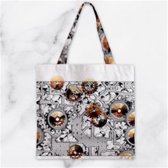 Gears Movement Machine Zipper Grocery Tote Bag by Semog4