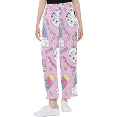 Beautiful Cute Animals Pattern Pink Women s Pants  by Semog4