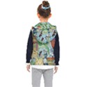 Stained Glass Rose Flower Kids  Hooded Puffer Vest View2