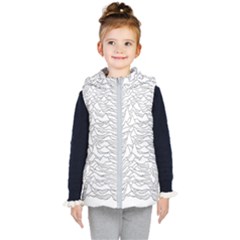 Joy Division Unknown Pleasures Post Punk Kids  Hooded Puffer Vest by Salman4z