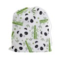 Giant Panda Bear Green Bamboo Drawstring Pouch (2XL) View1