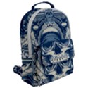 Skull Drawing Flap Pocket Backpack (Large) View2