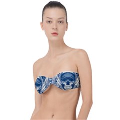 Skull Drawing Classic Bandeau Bikini Top  by Salman4z