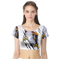 Eagle Short Sleeve Crop Top by Salman4z