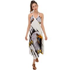 Eagle Halter Tie Back Dress  by Salman4z