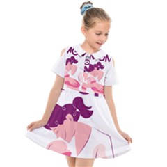 2 20230504 230106 0001 Kids  Short Sleeve Shirt Dress by Fhkhan22