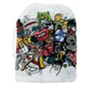 Mural Graffiti Paint Drawstring Pouch (3XL) View2