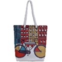 Amsterdam Graphic Design Poster Illustration Full Print Rope Handle Tote (Small) View2