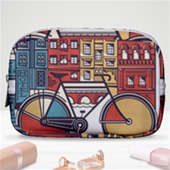 Amsterdam Graphic Design Poster Illustration Make Up Pouch (small) by Salman4z