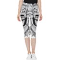 Balinese Art Barong Drawing Bali White Background People Inside Out Lightweight Velour Capri Leggings  View1