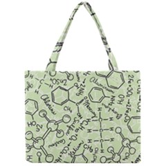 Multicolored Chemical Bond Illustration Chemistry Formula Science Mini Tote Bag by Salman4z