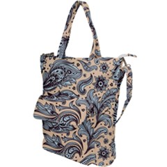 Texture Ornament Paisley Shoulder Tote Bag by Salman4z